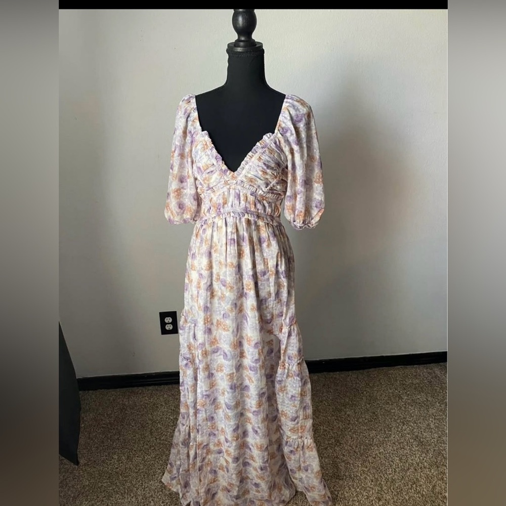 Storia Pastel Floral Maxi Dress